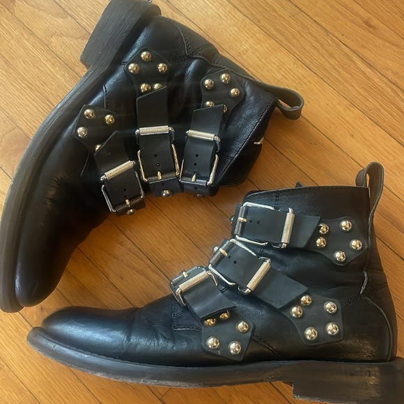 Zadig & Voltaire Laureen Studded Spikes Ankle Boots - Picture 6 of 12
